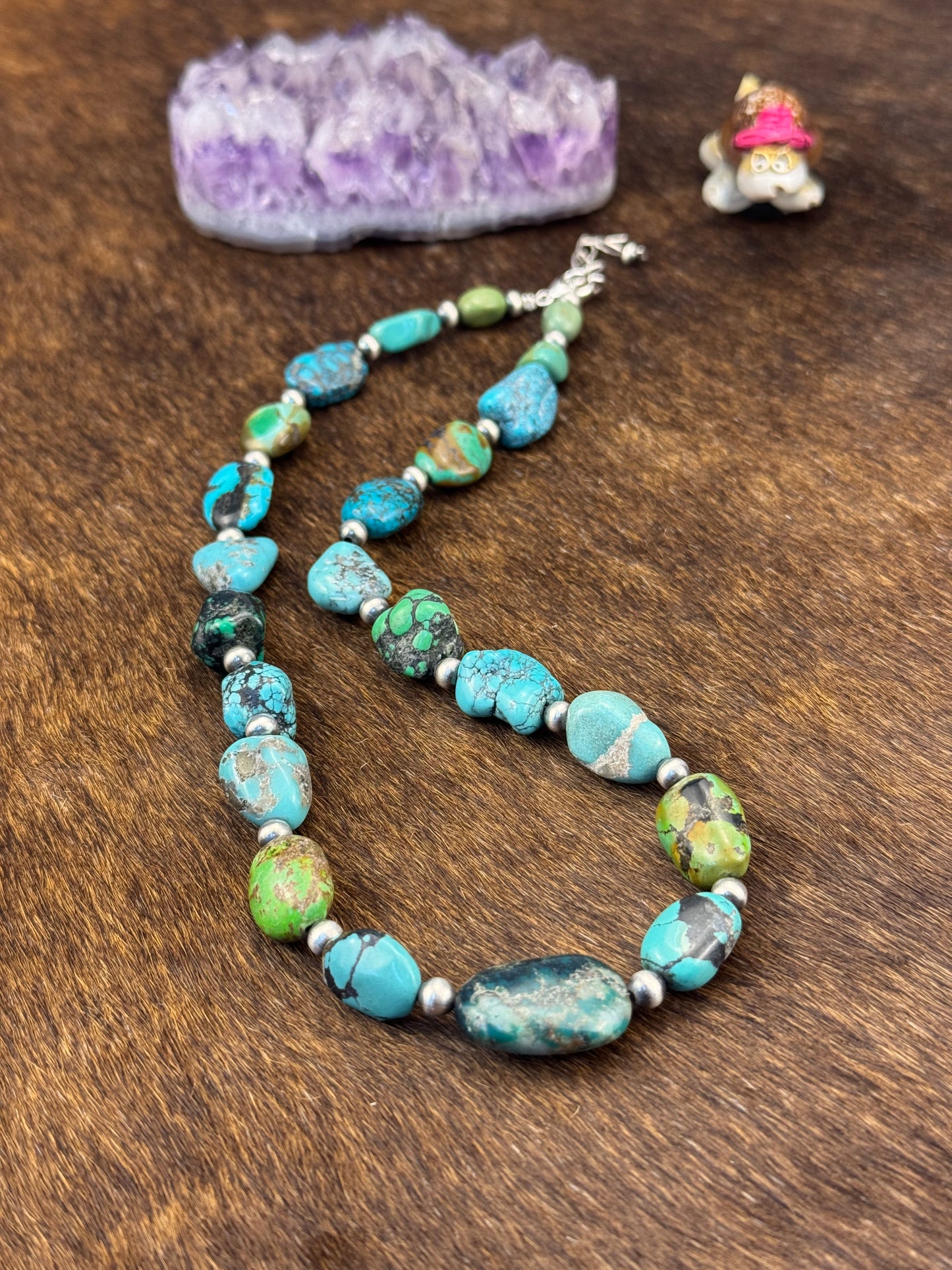 Turquoise Chunk Necklace