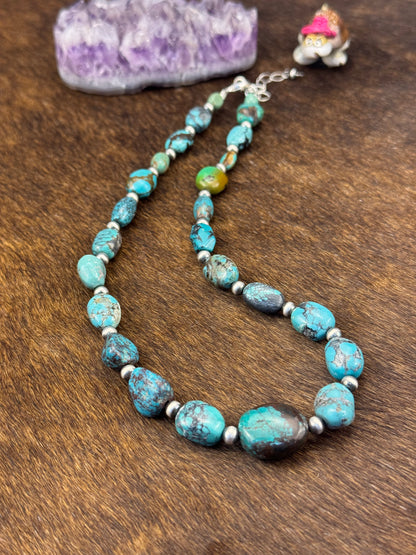 Turquoise Chunk Necklace