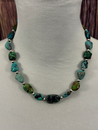 Turquoise Chunk Necklace