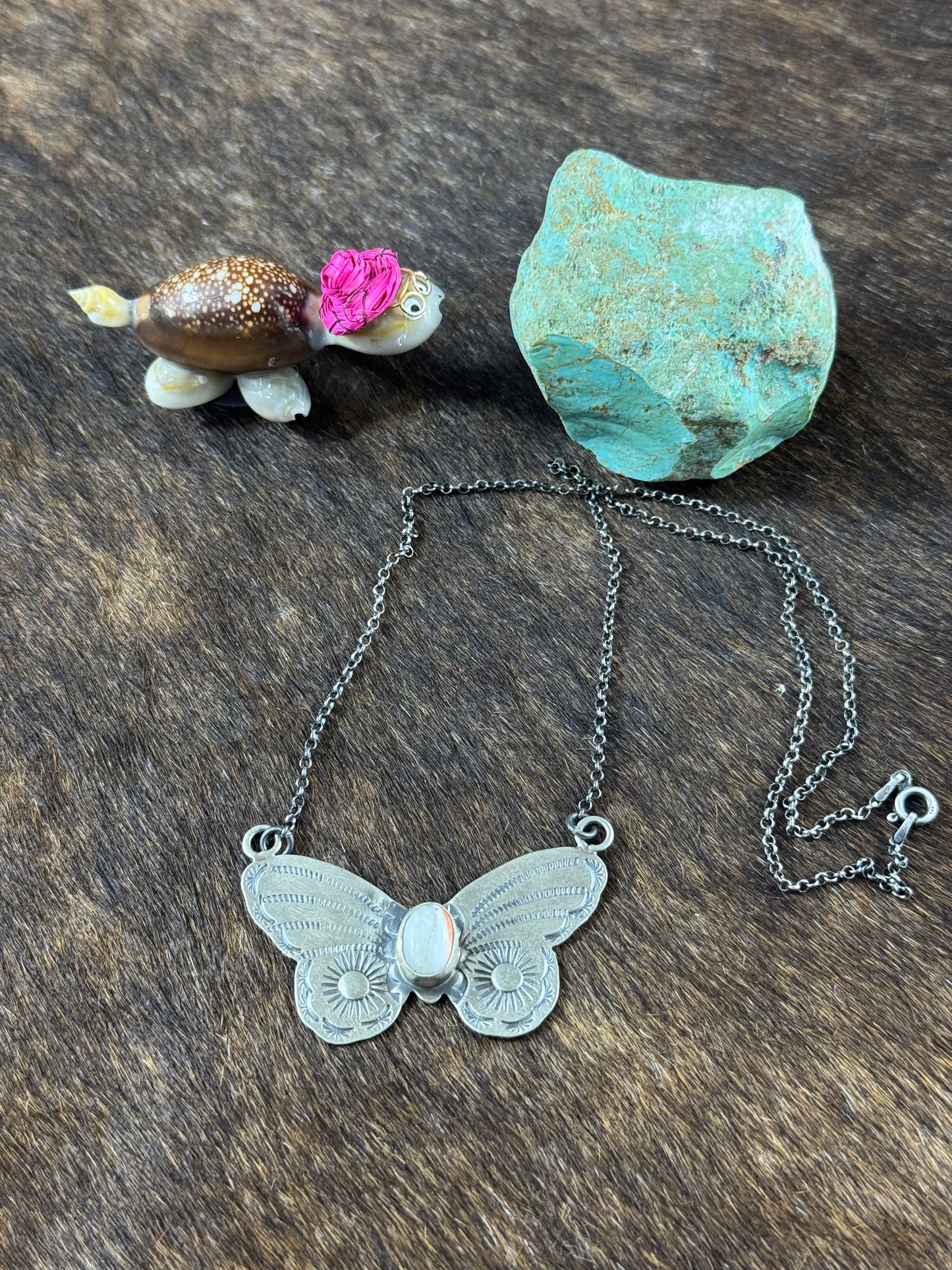 Pumpkin Spice Butterfly Necklace