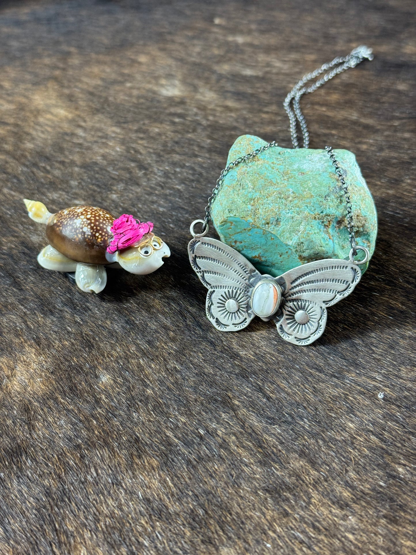Pumpkin Spice Butterfly Necklace