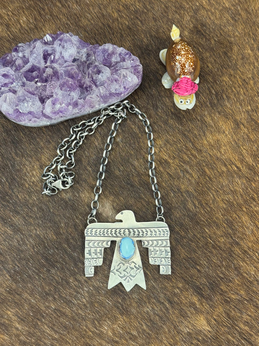 Golden Hills Thunderbird Fixed Pendant Necklace