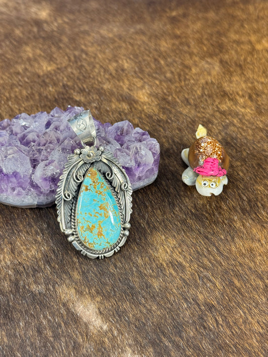 #8 Feather Work Pendant