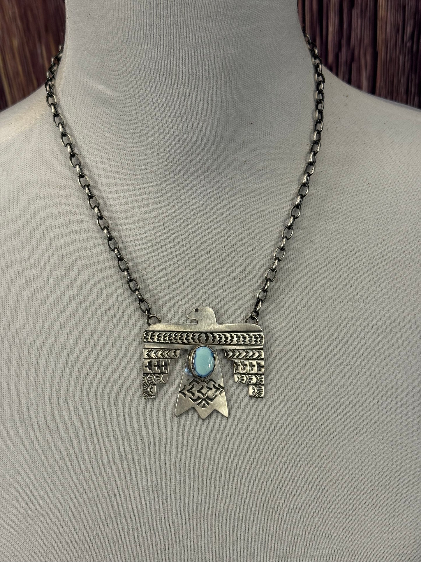 Golden Hills Thunderbird Fixed Pendant Necklace