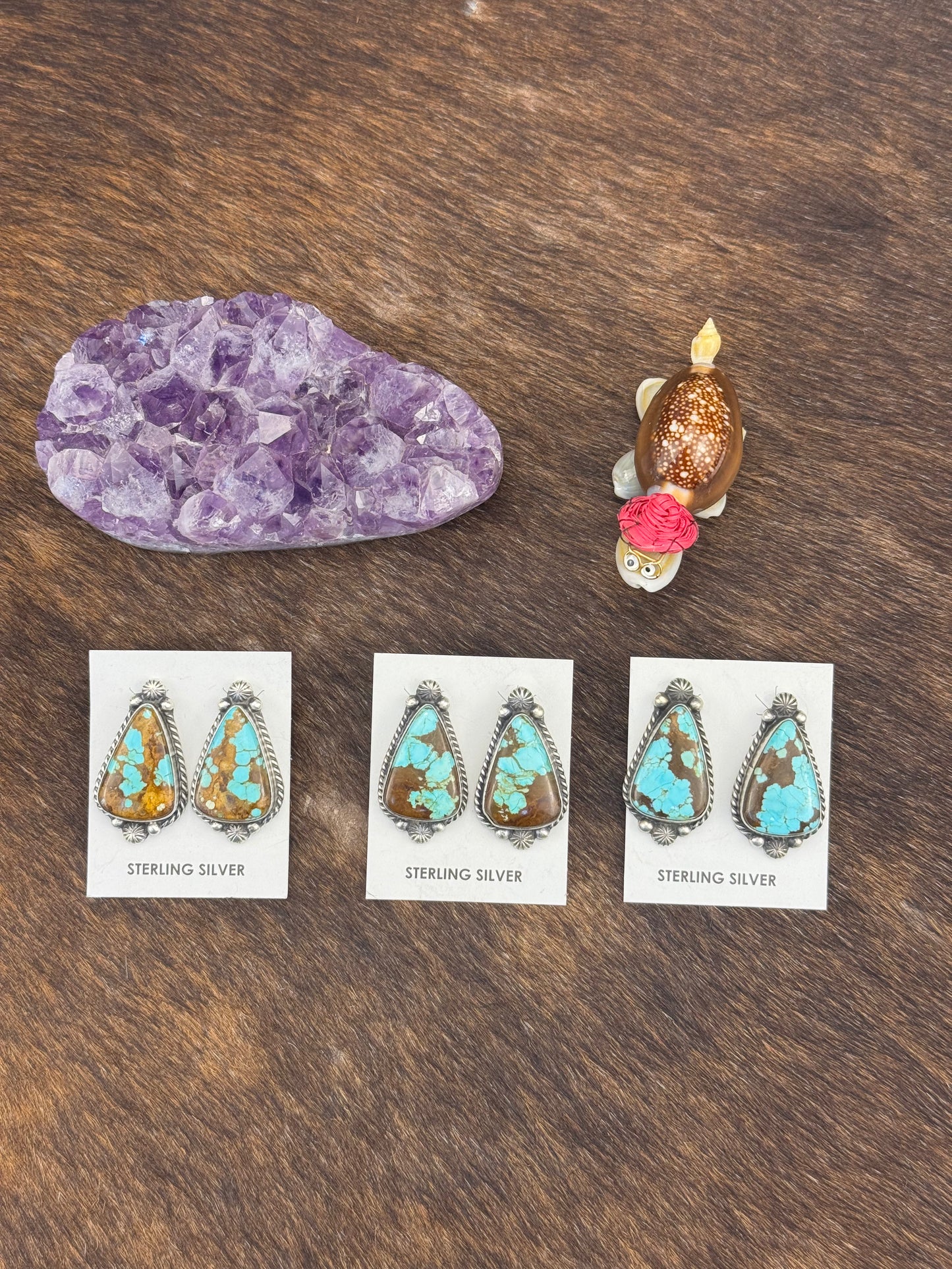 #8 Turquoise Stud Earring