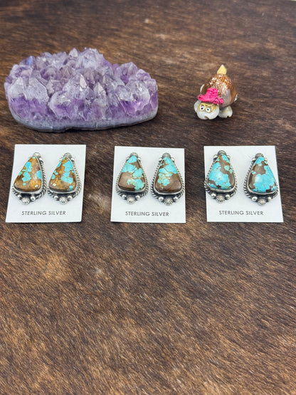 #8 Turquoise Stud Earring