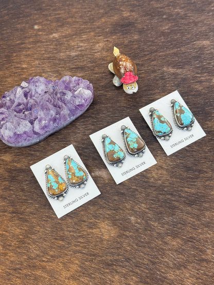 #8 Turquoise Stud Earring