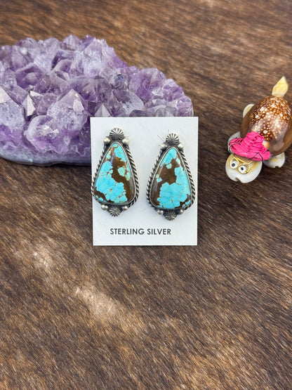 #8 Turquoise Stud Earring