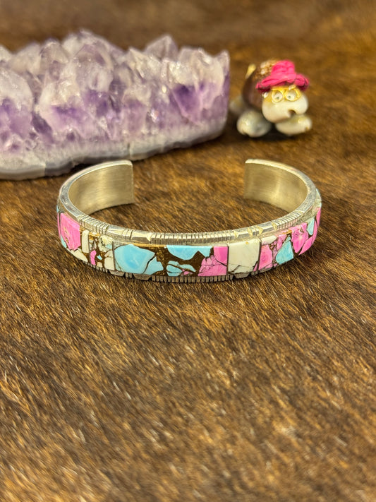 Cotton Candy Inlay Bracelet