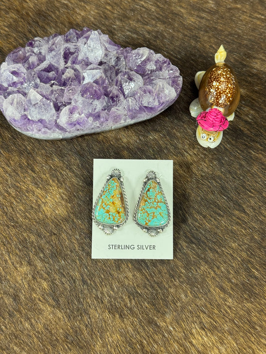 #8 Turquoise Stud Earring