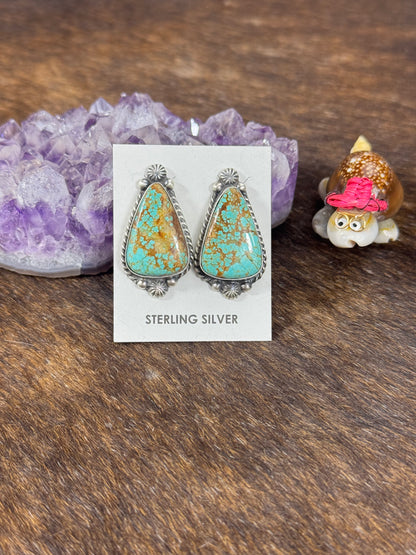 #8 Turquoise Stud Earring