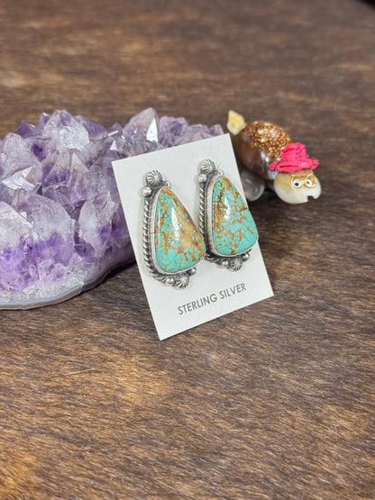 #8 Turquoise Stud Earring