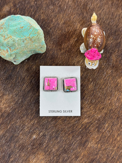Cotton Candy Square Earrings
