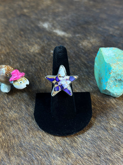 Lavender star ring