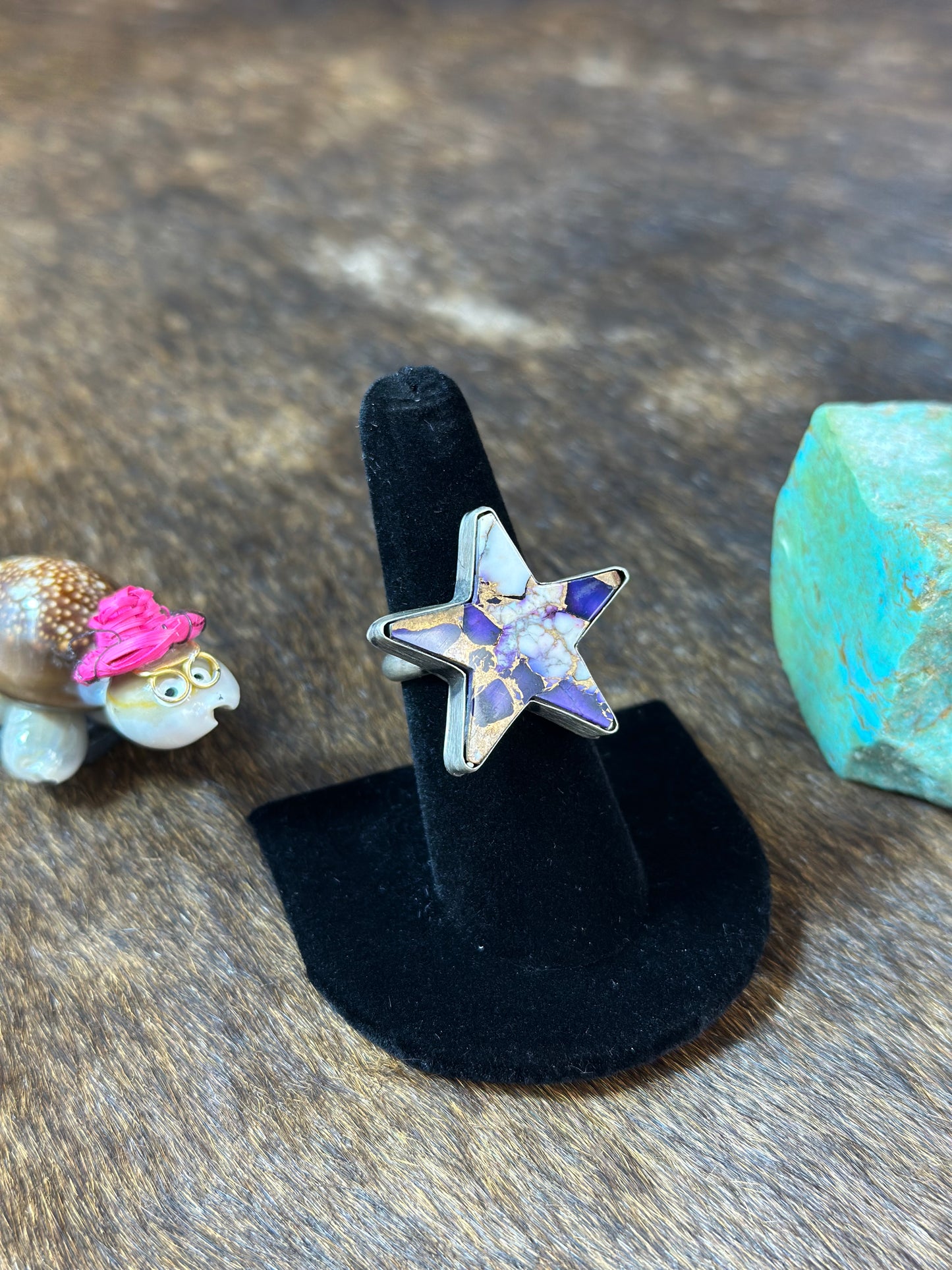 Lavender star ring