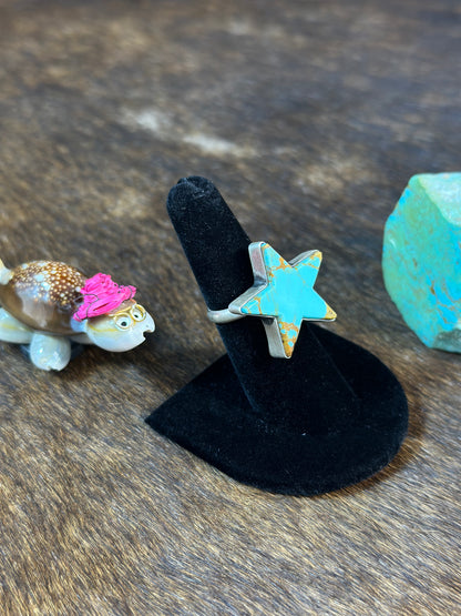 Kingman Turquoise star ring