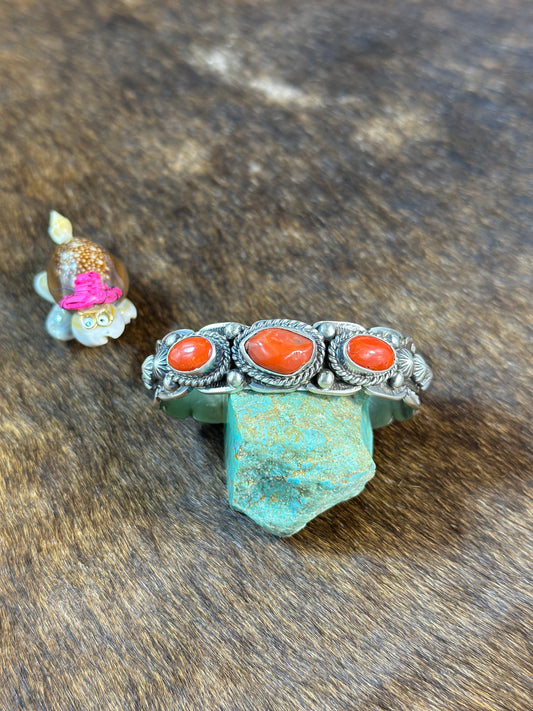 Coral stamp bracelet