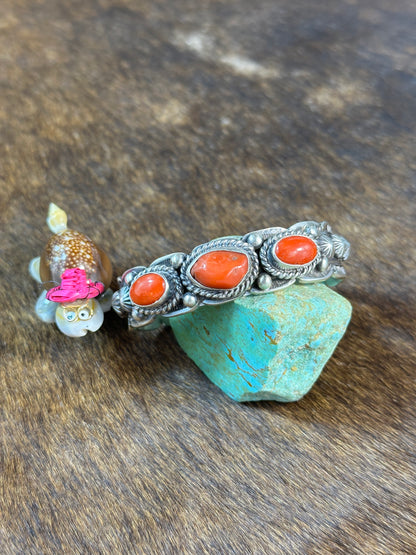 Coral stamp bracelet