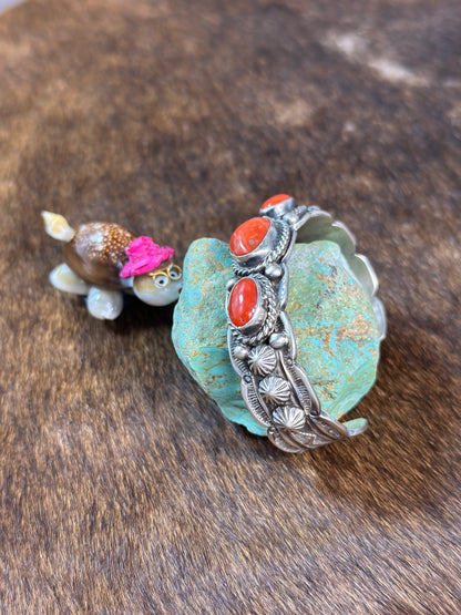 Coral stamp bracelet