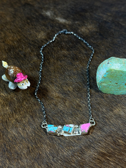 Cotton Candy Bar Necklace