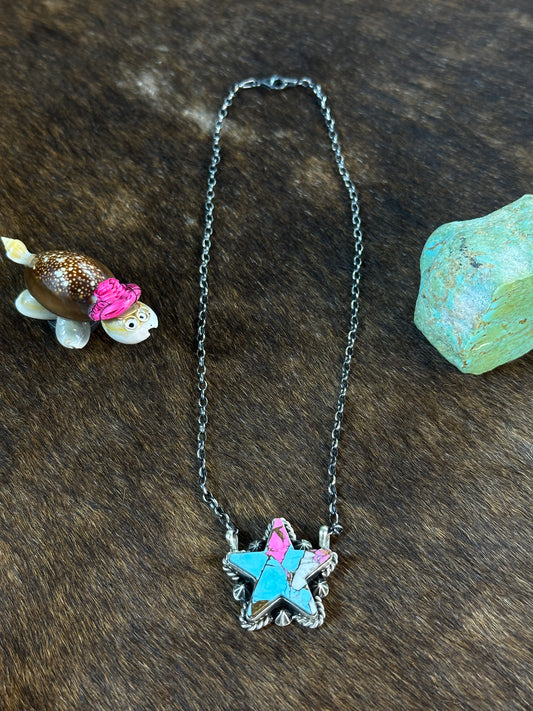 Cotton Candy Star Necklace
