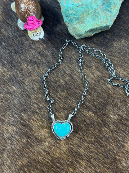 Kingman Heart Necklace