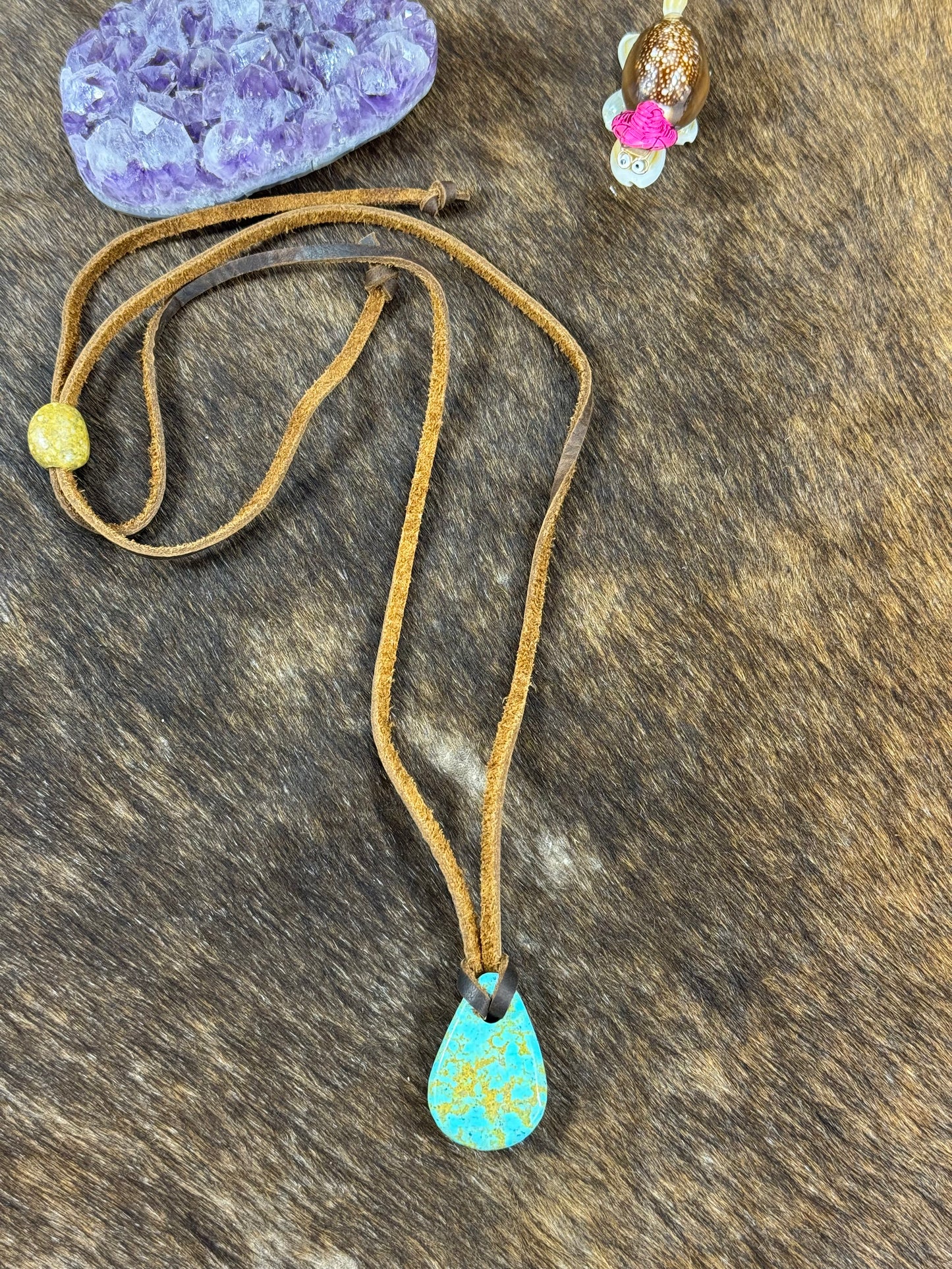 Kingman Leather Necklace