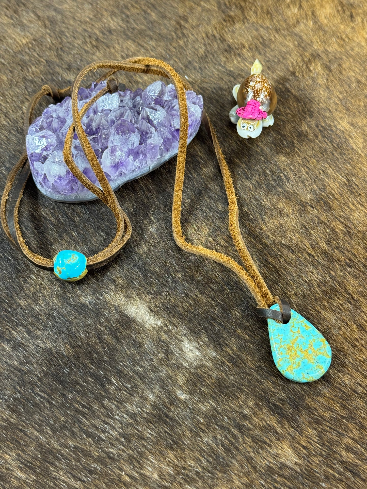 Kingman Leather Necklace