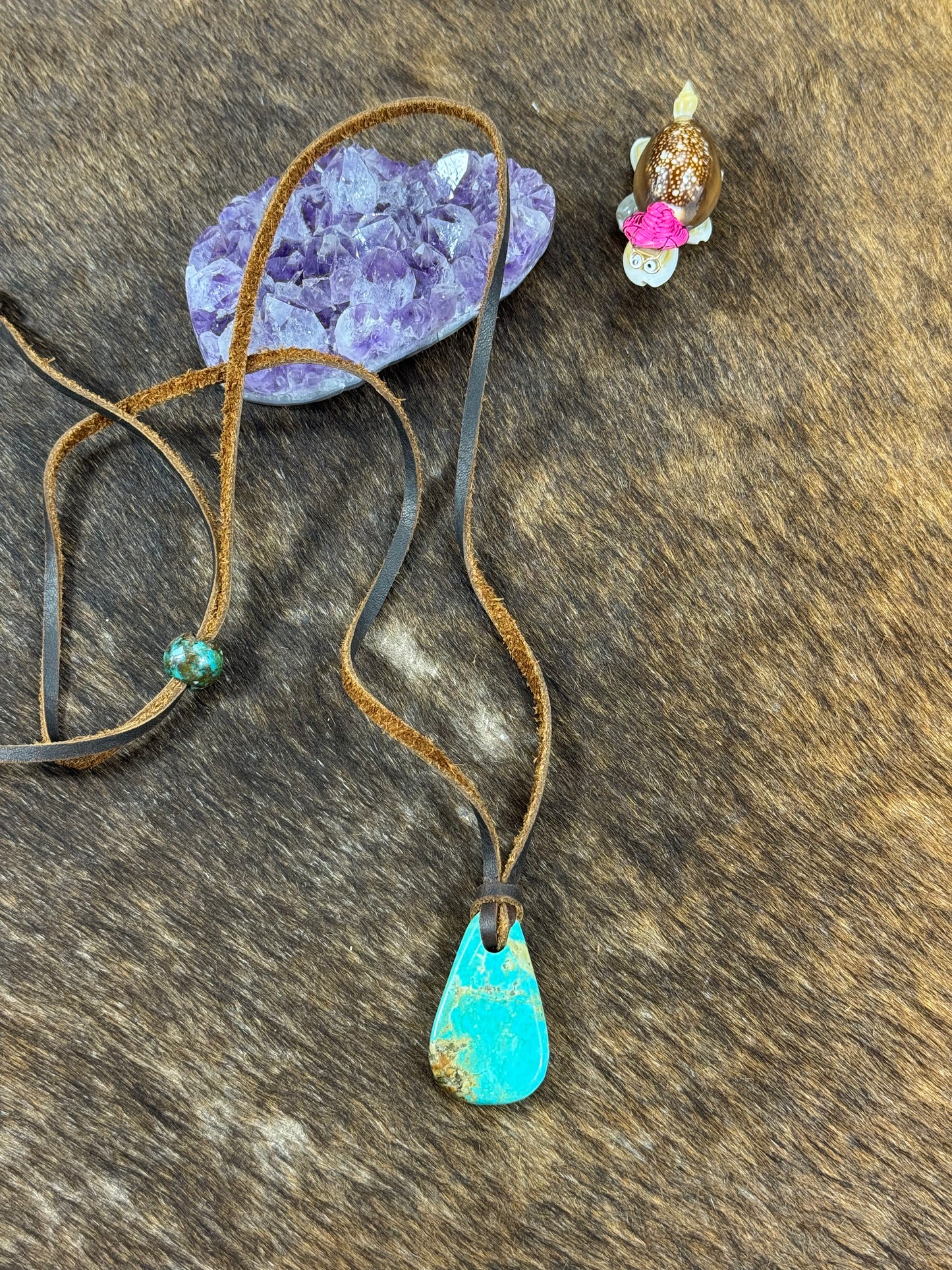 Kingman Leather Necklace