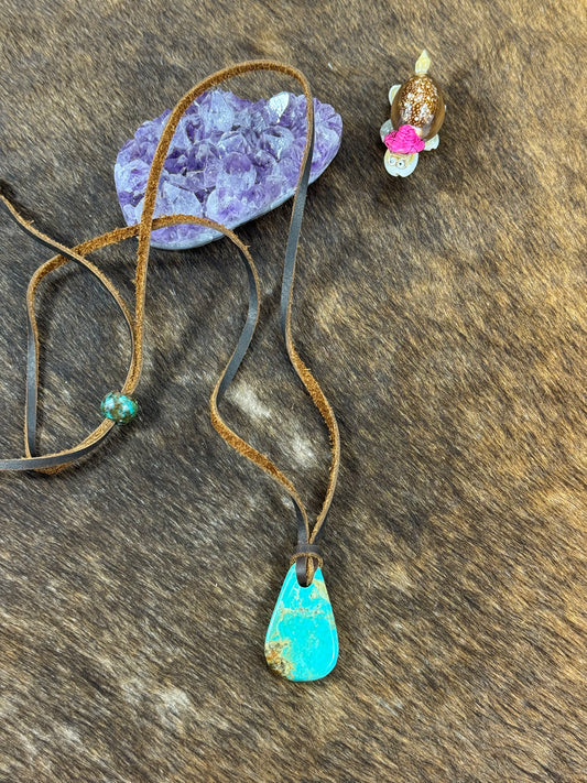 Kingman Leather Necklace