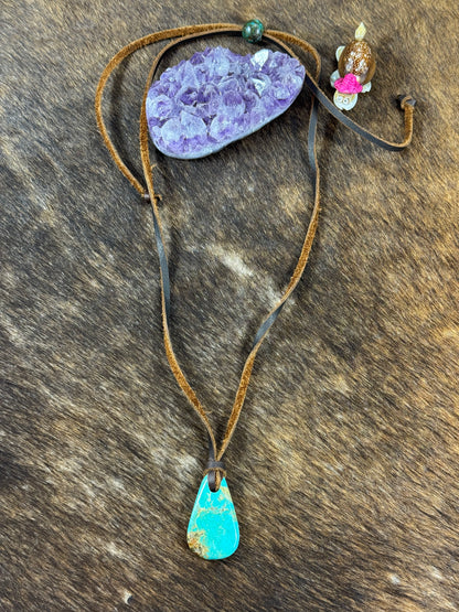 Kingman Leather Necklace