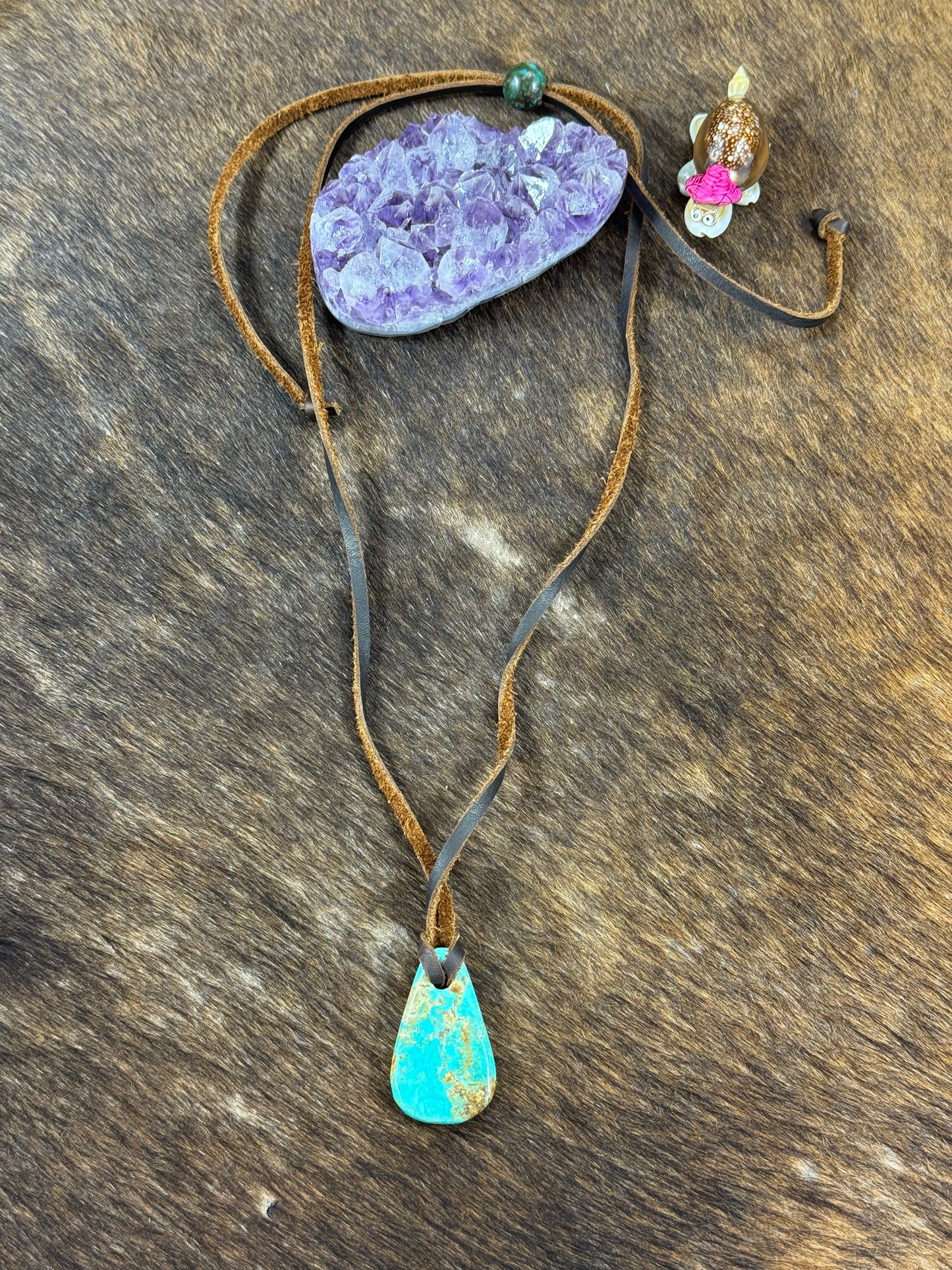 Kingman Leather Necklace