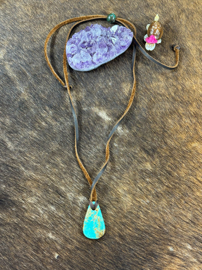 Kingman Leather Necklace