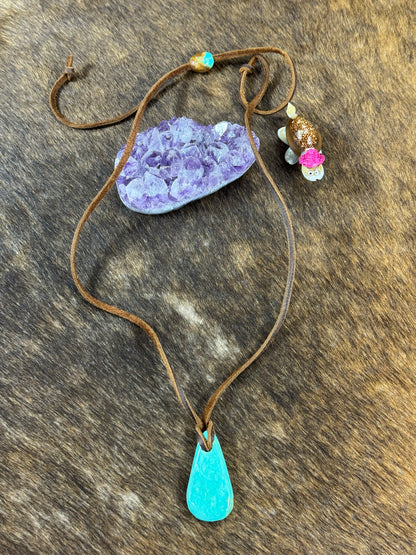 Kingman Leather Necklace