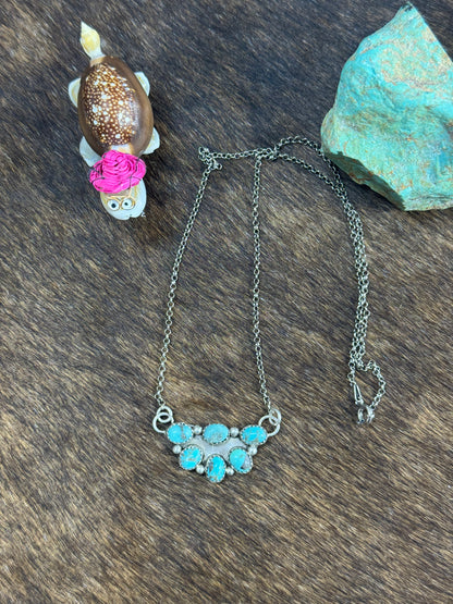 Kingman Half Cluster Necklace