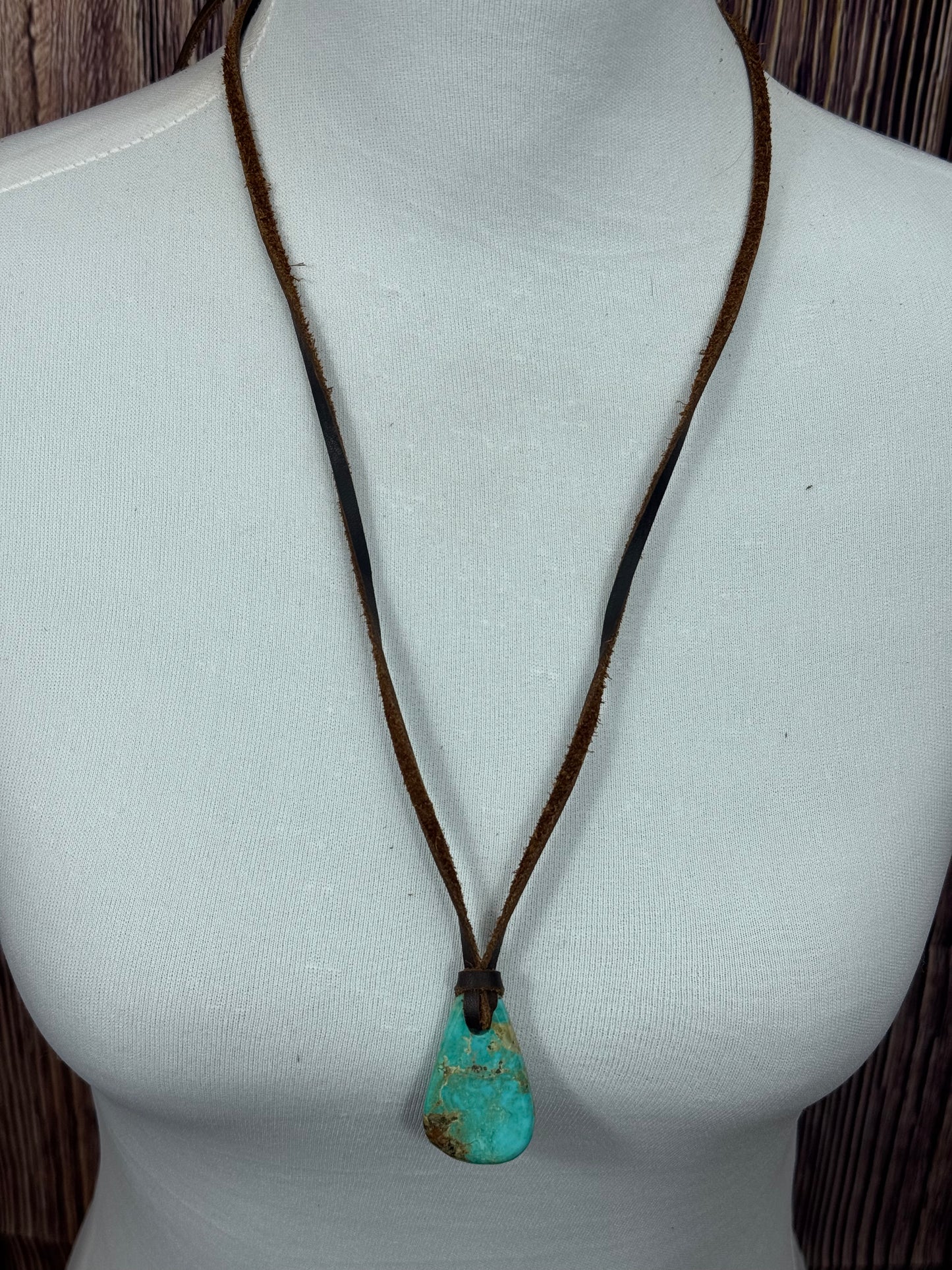 Kingman Leather Necklace