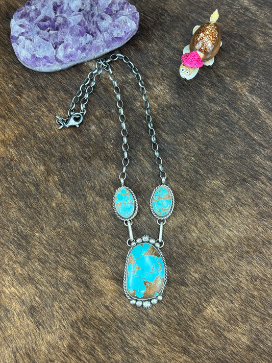 #8 Turquoise Lariat Necklace
