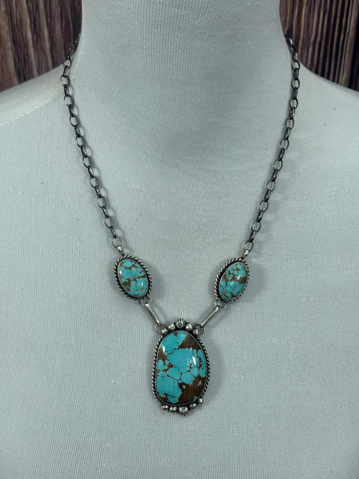 #8 Turquoise Lariat Necklace