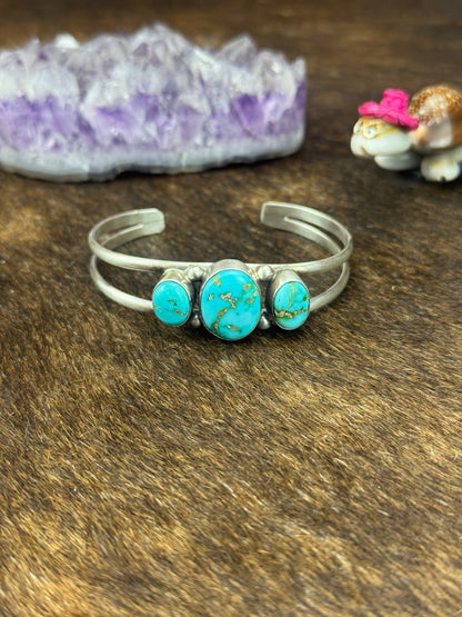 Sonoran Sterling Silver 3 Stone Bracelet
