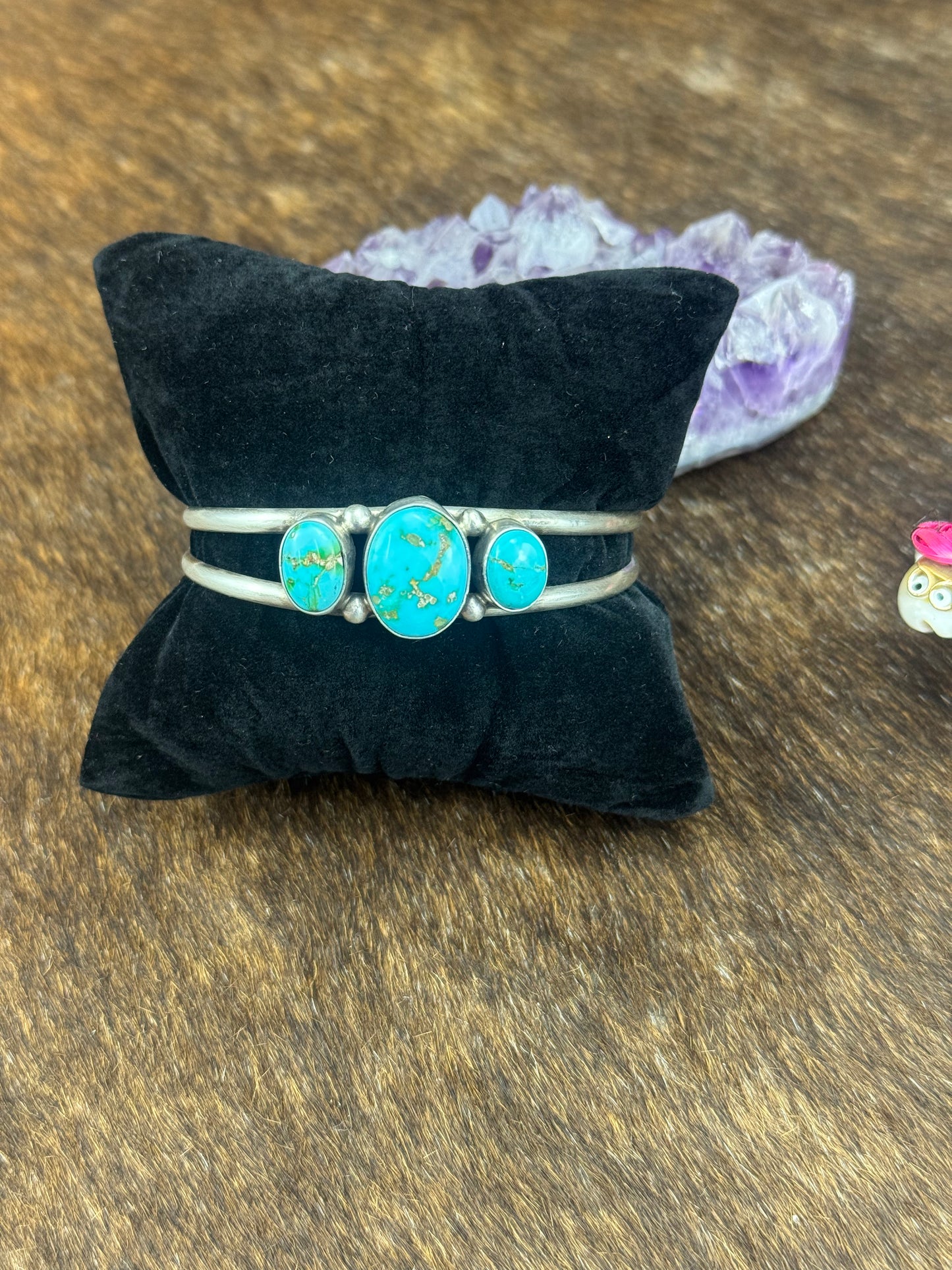 Sonoran Sterling Silver 3 Stone Bracelet