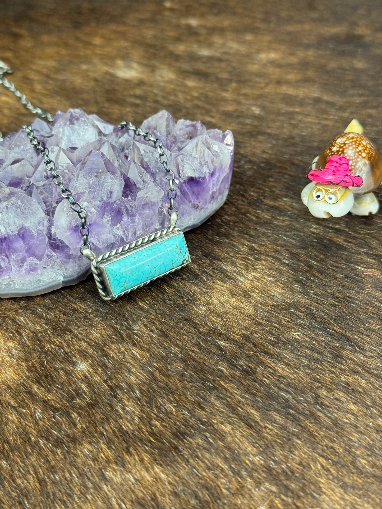 #8 Turquoise Bar Necklace