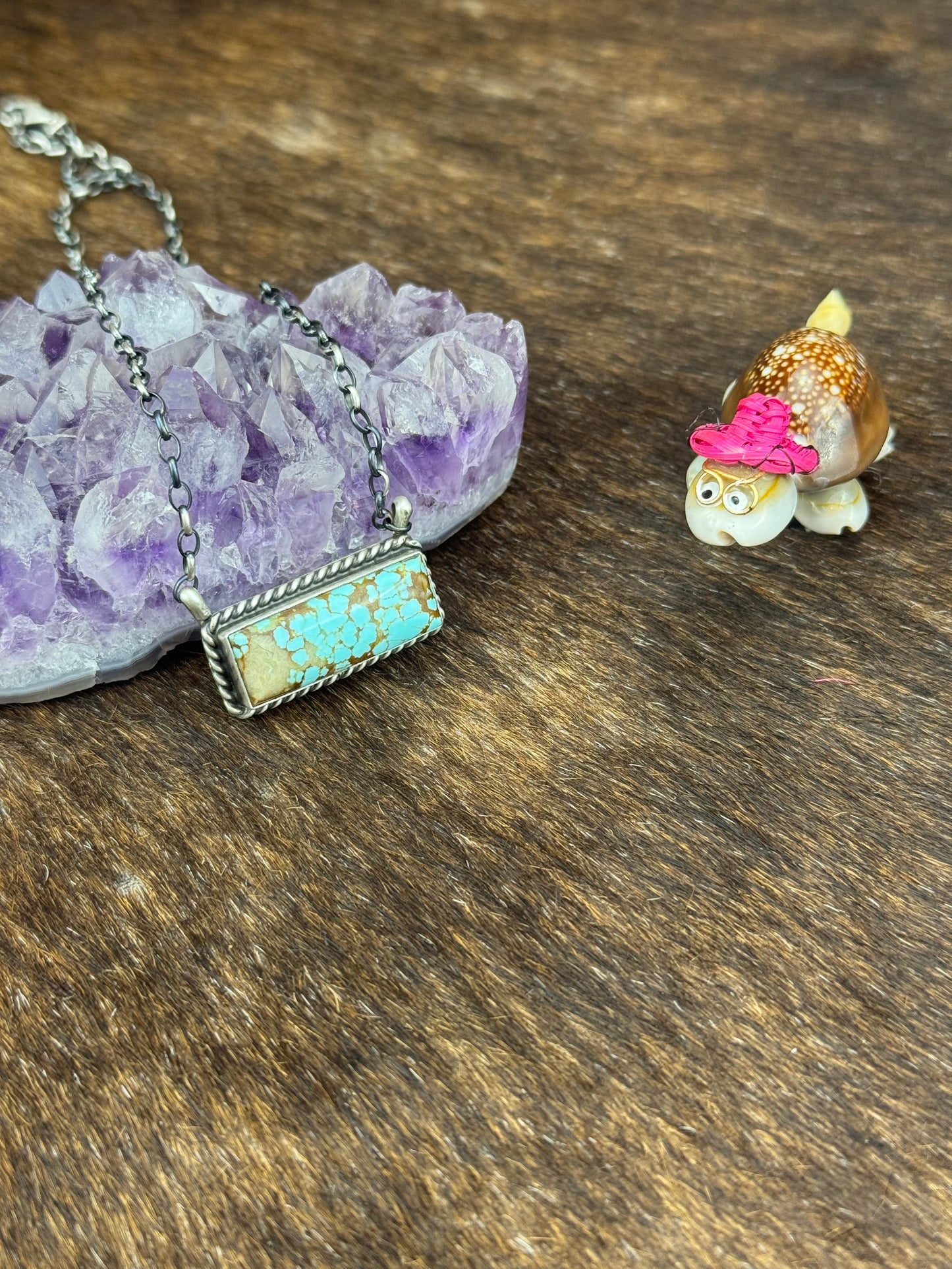 #8 Turquoise Bar Necklace