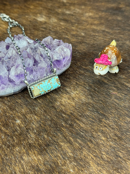 #8 Turquoise Bar Necklace