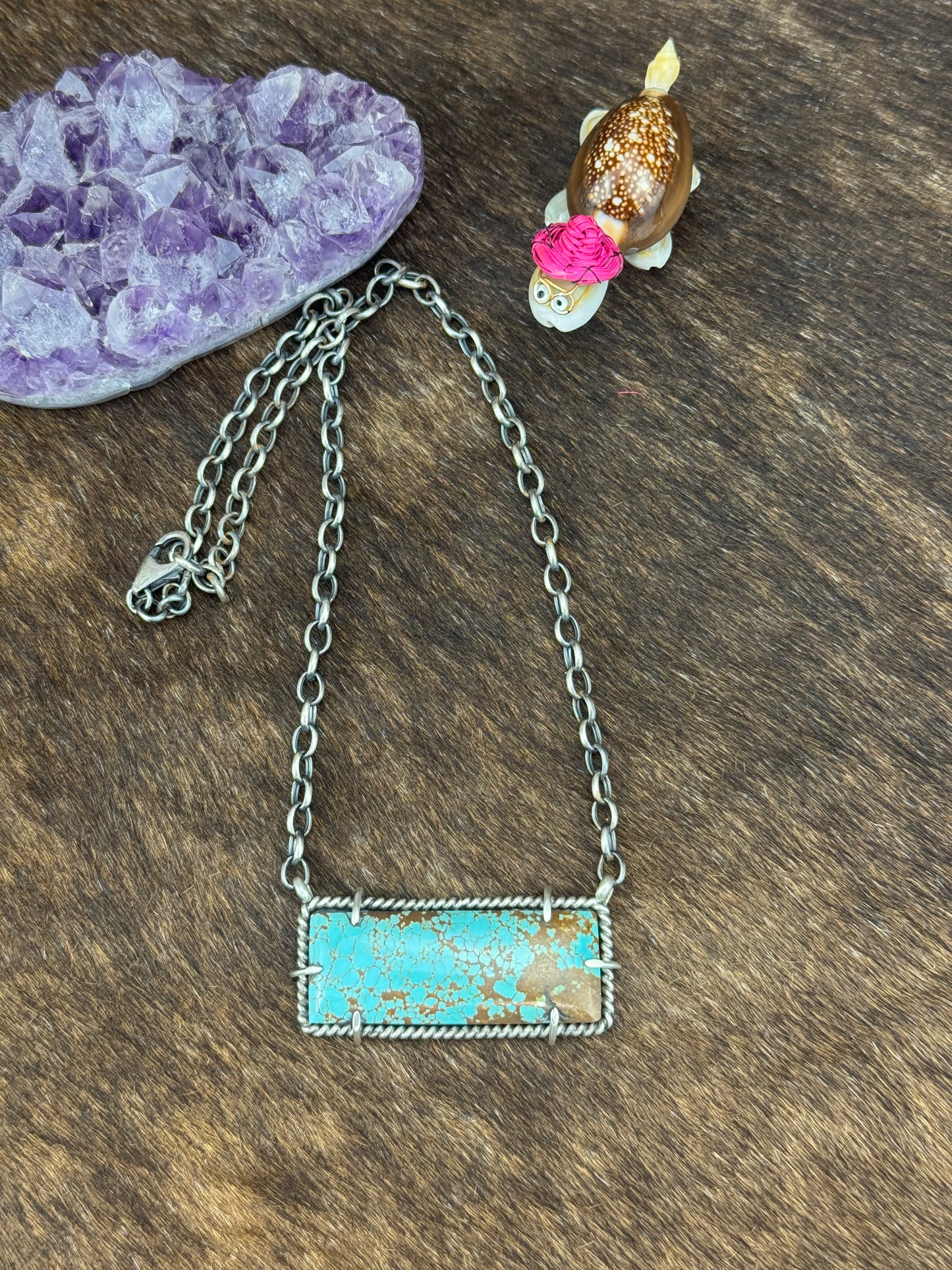 #8 Turquoise Bar Necklace