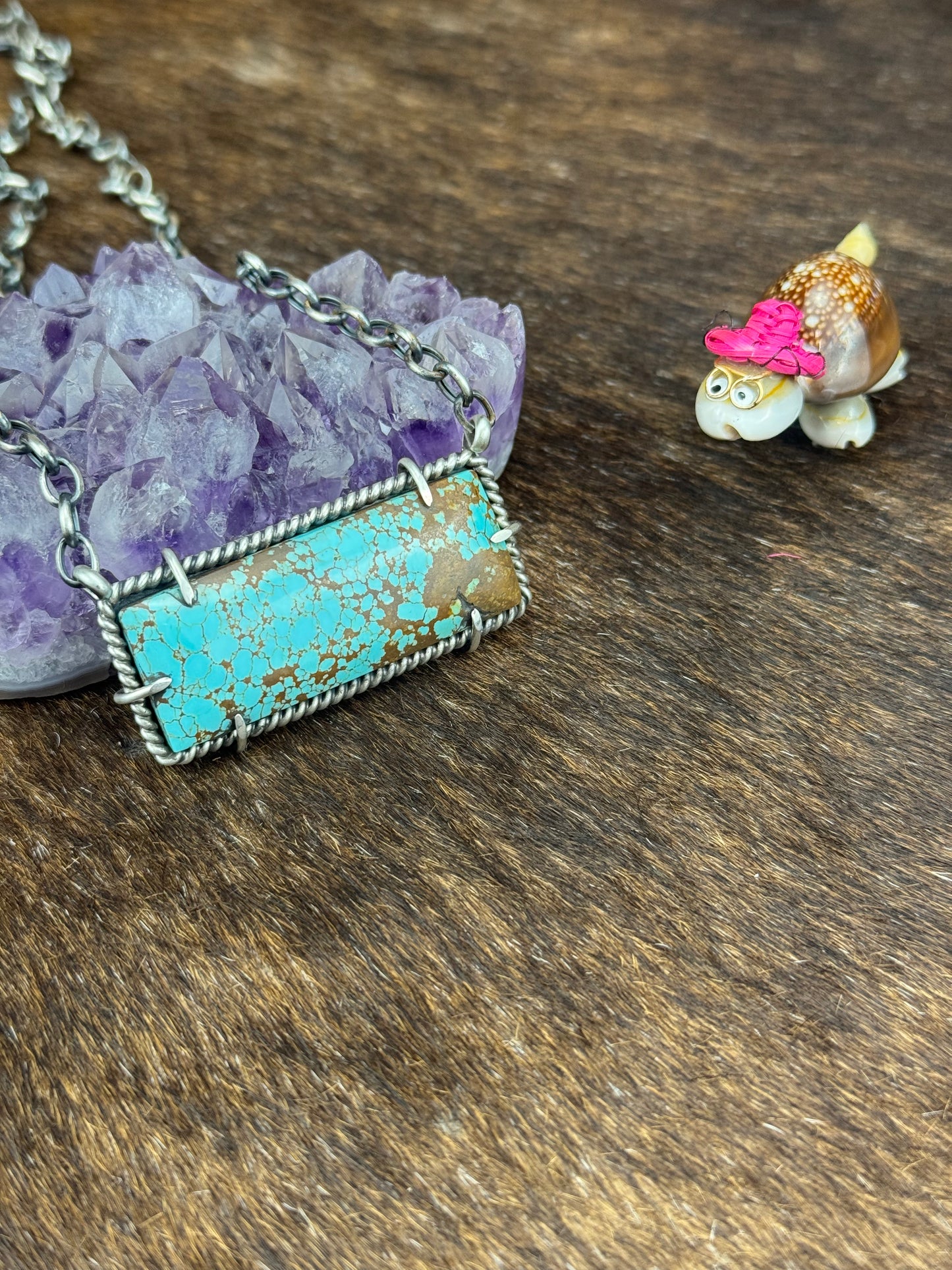 #8 Turquoise Bar Necklace