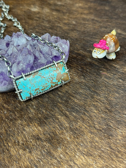 #8 Turquoise Bar Necklace