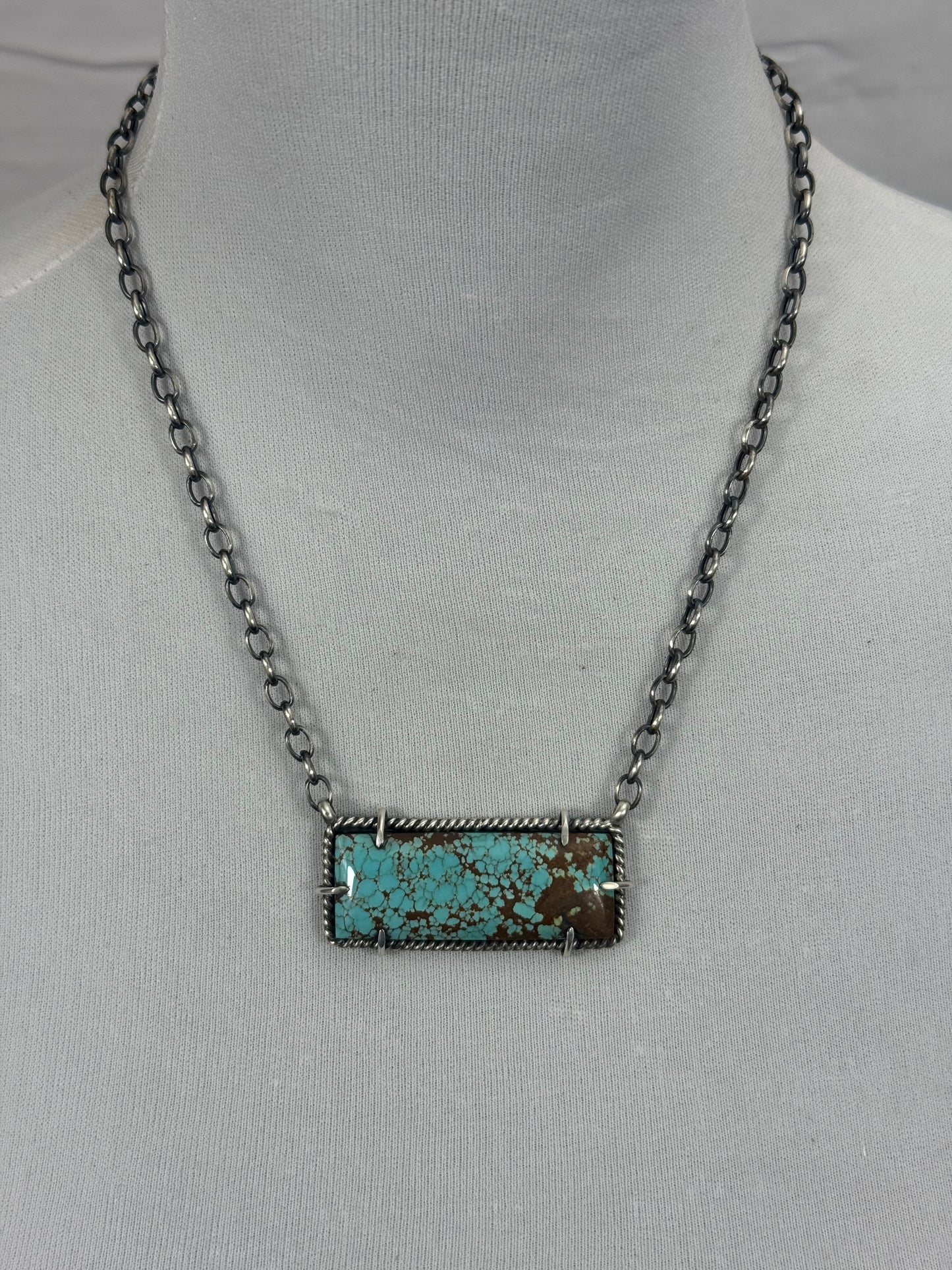 #8 Turquoise Bar Necklace