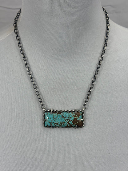 #8 Turquoise Bar Necklace