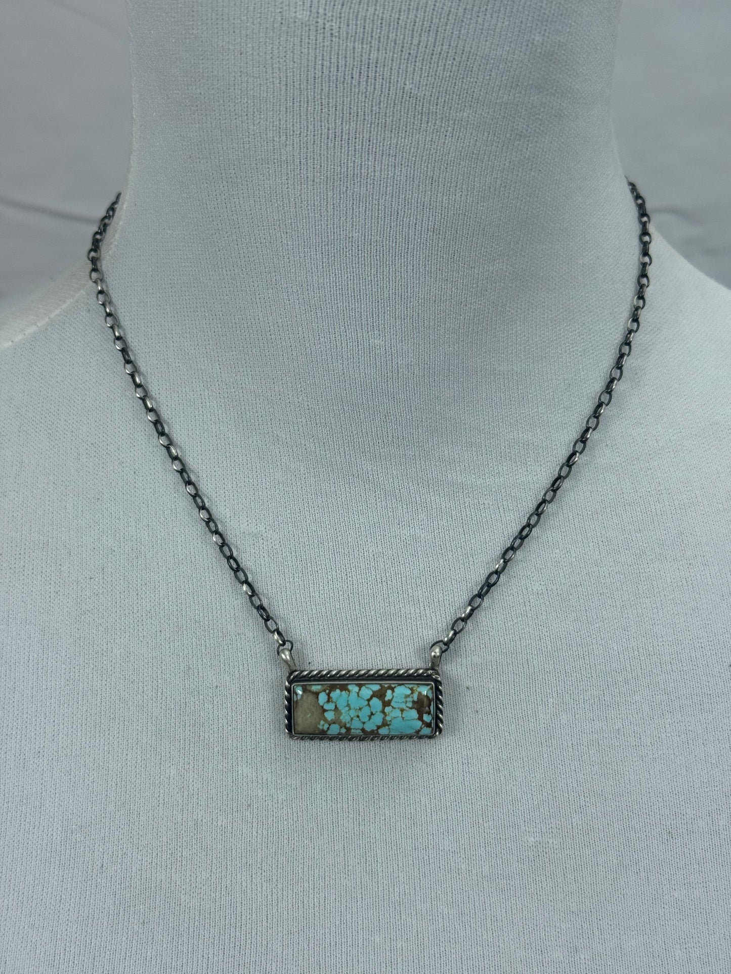 #8 Turquoise Bar Necklace