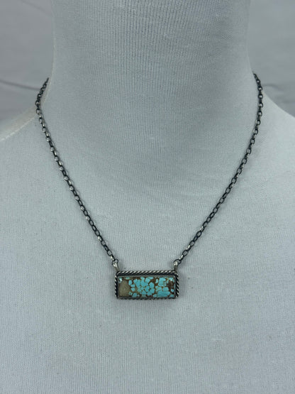 #8 Turquoise Bar Necklace